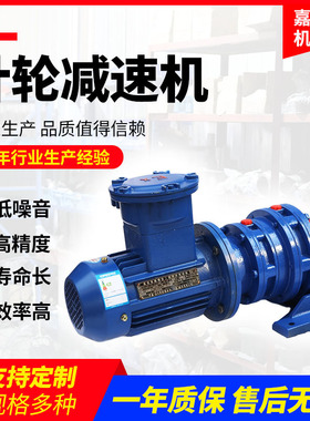 工厂热销防爆卧式摆线针轮减速机BWD10-0.55 双级卧式同轴式减速