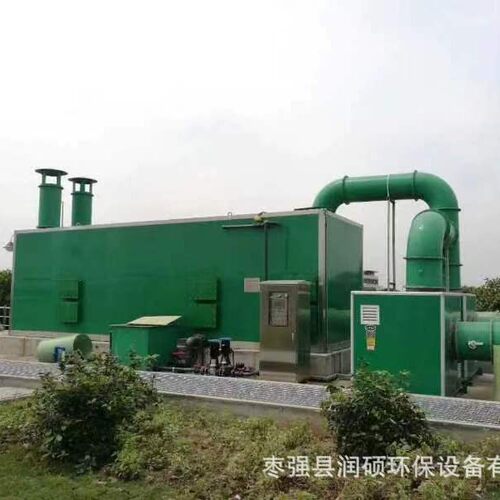 玻璃钢生物除臭箱污水处理厂一体化滤池净化生物除臭塔滴滤塔定金