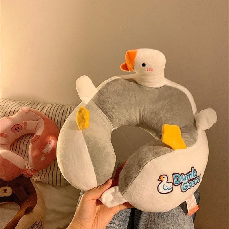 可爱卡通u型枕护颈椎记忆棉办公室午睡专用脖枕脖子靠枕枕头u形枕