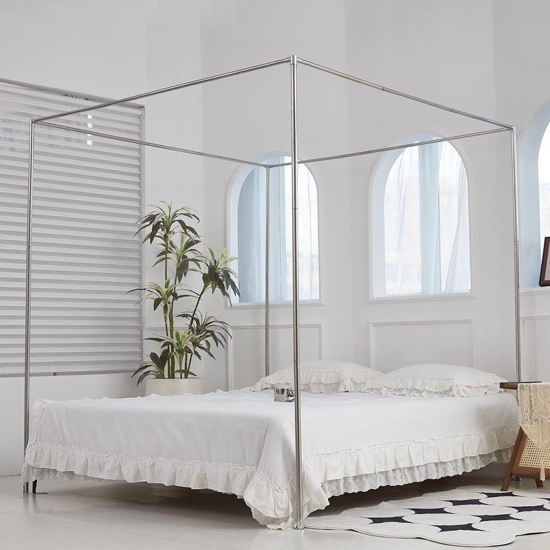 支持定制单独的金属三通压脚蚊帐支架家用杆子加粗厚铝合金管买卖