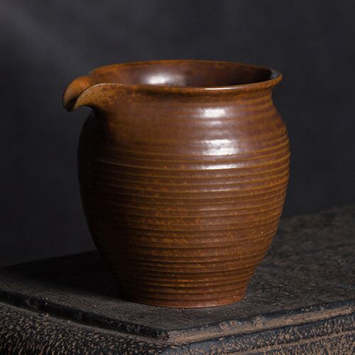 龙泉青瓷柴烧公道杯陶瓷纯手工龙泉窑分茶器功夫茶具大号茶海