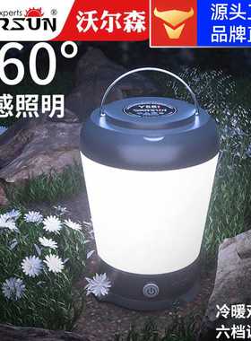 沃尔森Y58露营灯户外帐篷营地灯应急装备挂灯停电家用照明野营灯