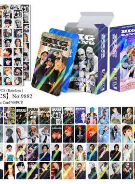 现货124pcs镭射卡KPOP韩流BIGBANG闪卡迷你明星收藏周边
