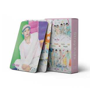 现货55张StrayKids2024台历小卡felix黄铉辰明星周边卡片