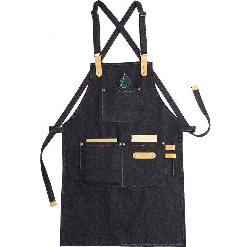 加厚耐具手工匠人木工坊围裙理发厨师背带工作服