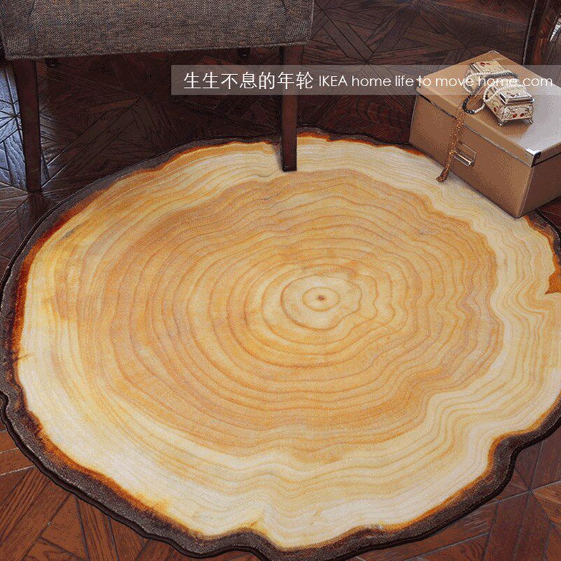 现风年轮卧室圆形地毯电脑椅垫吊篮垫地毯圆地毯薄水洗客厅地毯,居家布艺,地毯,淘宝优惠券,粉丝福利购,淘宝优惠卷