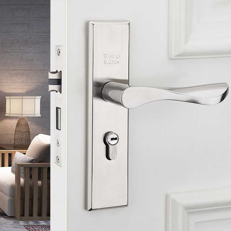 欧式门锁家用通用型室内房门锁卧室门锁具静音木门卫生间锁,基础建材,机械门锁,淘宝优惠券,粉丝福利购,淘宝优惠卷