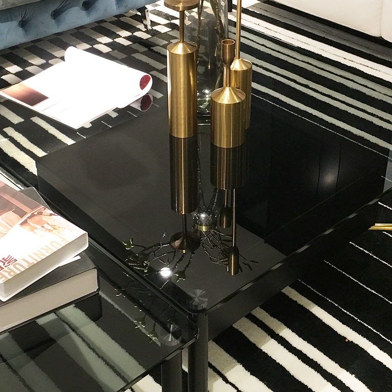 黑色玻璃贴膜茶几电视柜餐桌黑色钢化桌面保护家具膜防爆贴纸自粘