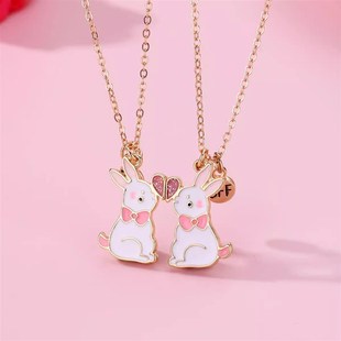 闺蜜项链女二人款三人四人学生儿童女童小女孩仙气锁骨链生日礼物