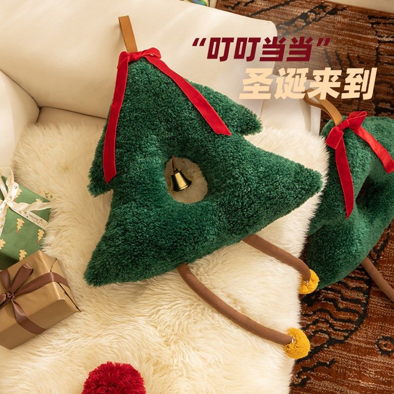 圣诞挂饰毛绒门挂吊铃节日氛围感沙发客厅装饰场景布置圣诞礼物,居家布艺,靠垫/抱枕,淘宝优惠券,粉丝福利购,淘宝优惠卷