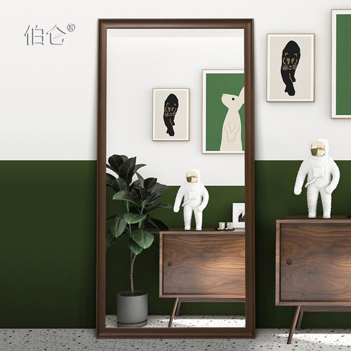 穿衣镜全身镜子挂墙家用卧室落地镜贴墙店立体试衣镜ns