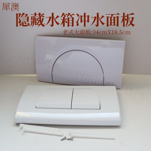 犀澳隐藏水箱配件挂壁马桶蹲便水箱老式大尺寸冲水面板单按双按键