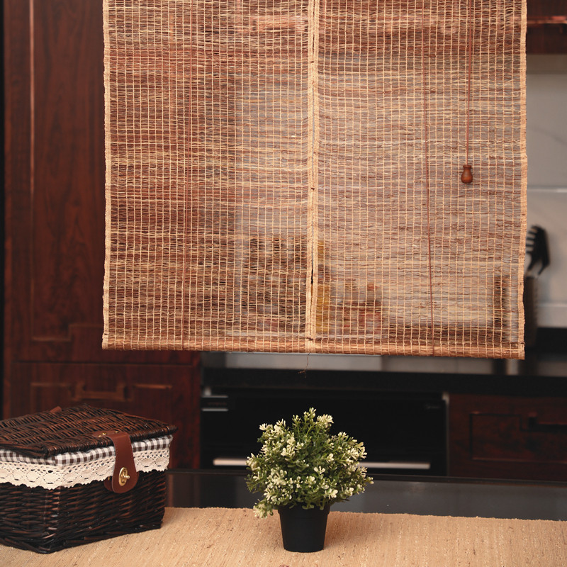 日式纯手工苎麻夏布门窗隔断帘布艺装饰帘子可遮阳卷帘定制,居家布艺,卷帘,淘宝优惠券,粉丝福利购,淘宝优惠卷