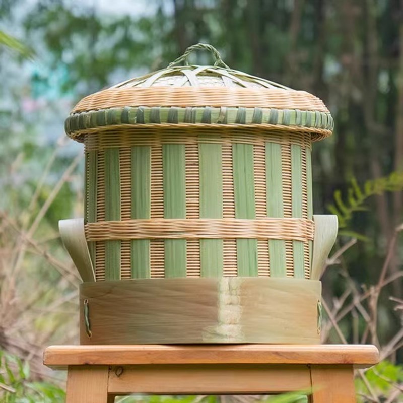 四川传统竹桶甑子老式纯手工编织家用商用厨房蒸饭竹制品用具