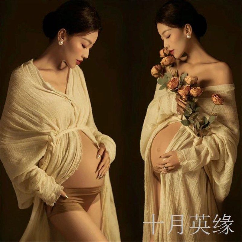 影楼新款纯欲孕妇照服装主题复古油画风孕妈咪大肚照连衣裙在家拍,孕妇装/孕产妇用品/营养,影楼服装,淘宝优惠券,粉丝福利购,淘宝优惠卷