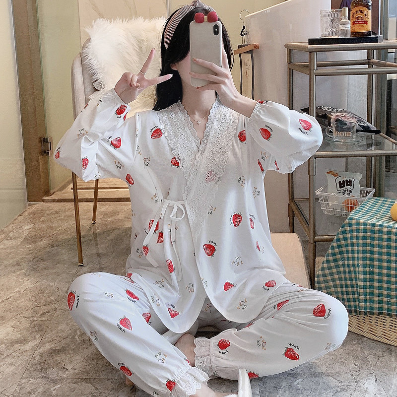 纯棉月子服夏款产后薄款夏季产妇哺乳睡衣孕妇孕晚期春秋天家居服,孕妇装/孕产妇用品/营养,家居服套装,淘宝优惠券,粉丝福利购,淘宝优惠卷