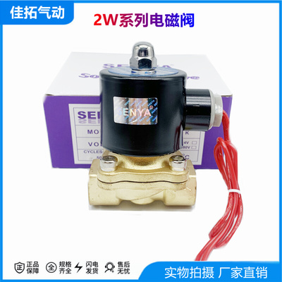 森亚常闭式全铜水气电磁阀2W160-08/10/15/20 2分4/6分/1寸