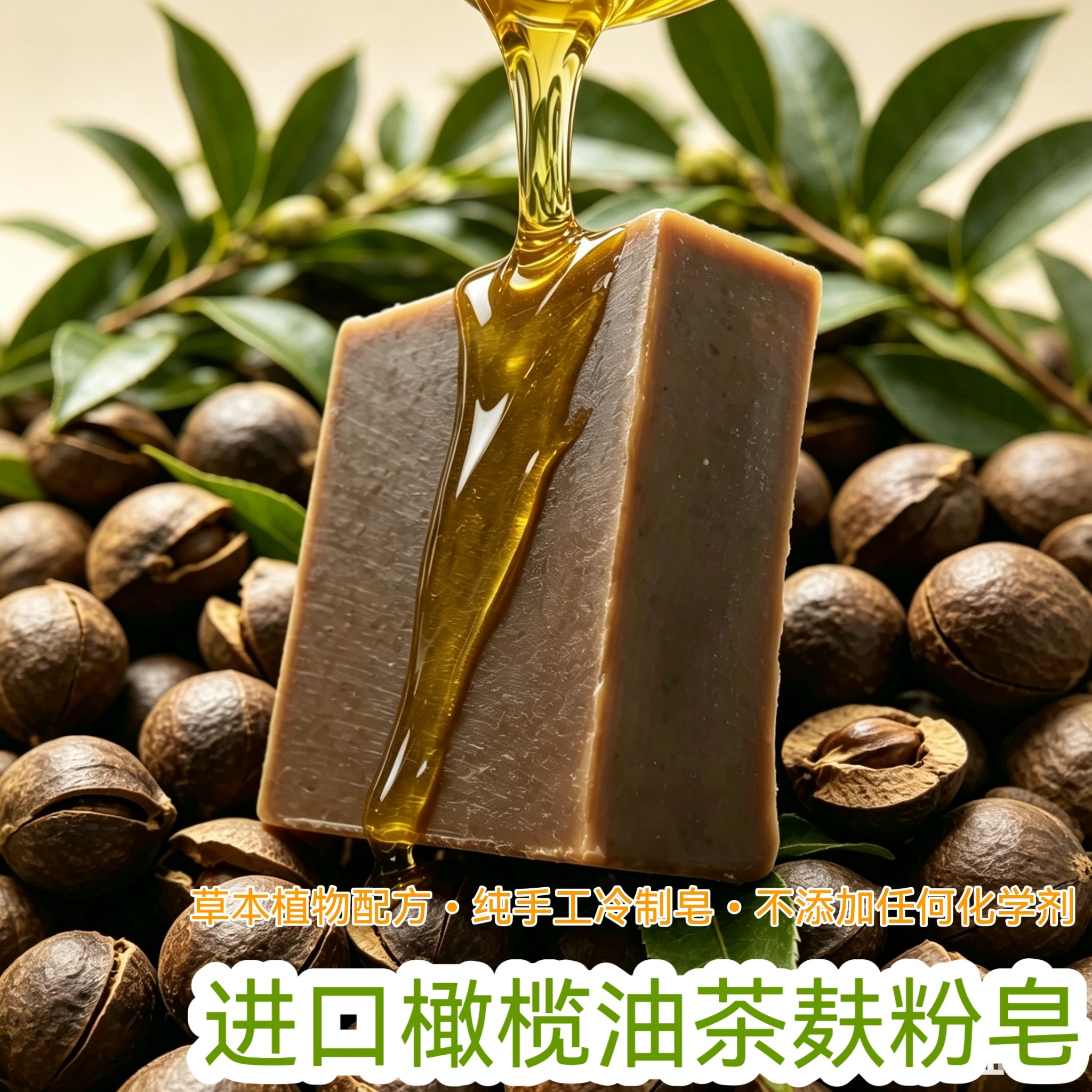 天然橄榄油山茶粕皂厨房家事皂