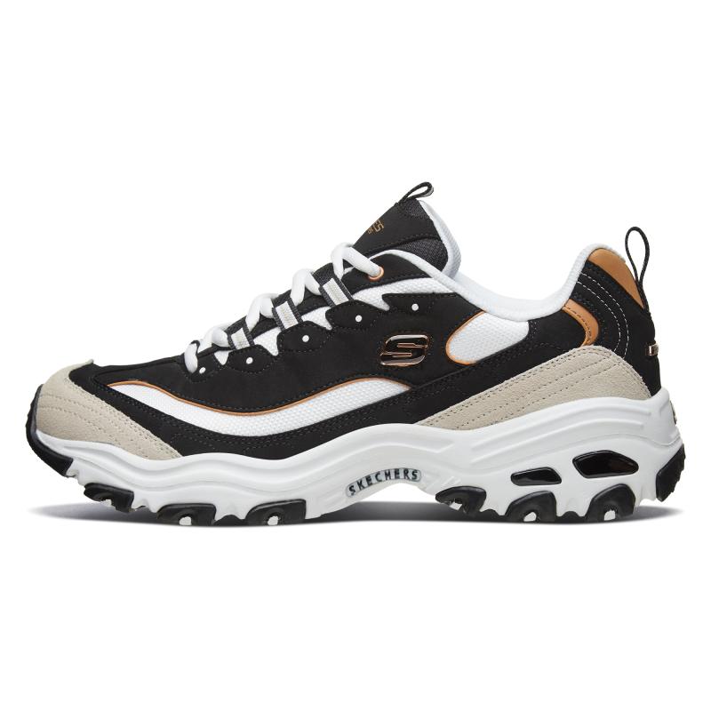 Skechers/斯凯奇复古老爹鞋男鞋撞色轻便运动鞋休闲鞋厚底熊猫鞋