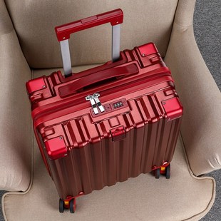 红色结婚行李箱女方陪嫁拉杆皮箱新娘婚假婚礼密码旅行红箱子一对