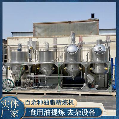 小型设桃油精炼 山茶油压榨提核炼机 全WYK套植物油备加工去杂质