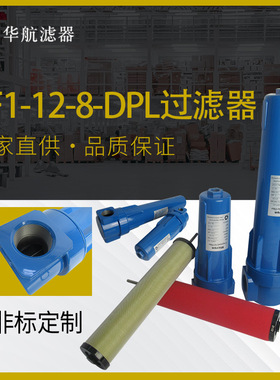 空气过滤器 压缩机气体过滤HF1-12-8-DPL/HF7-32-8-DPL管道过滤器