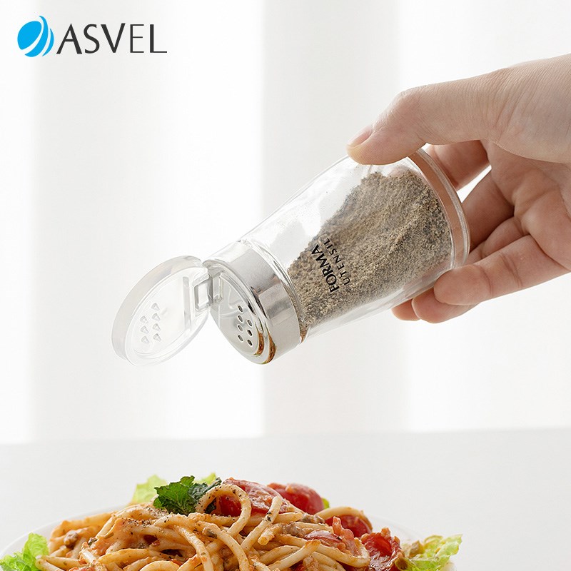 asve调料罐厨房家用玻璃调味瓶佐料味精胡椒粉撒料收纳盐罐