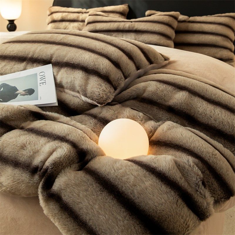 网红爆款冬季轻奢加厚保暖简约床单,床上用品,床品套件/四件套/多件套,淘宝优惠券,粉丝福利购,淘宝优惠卷