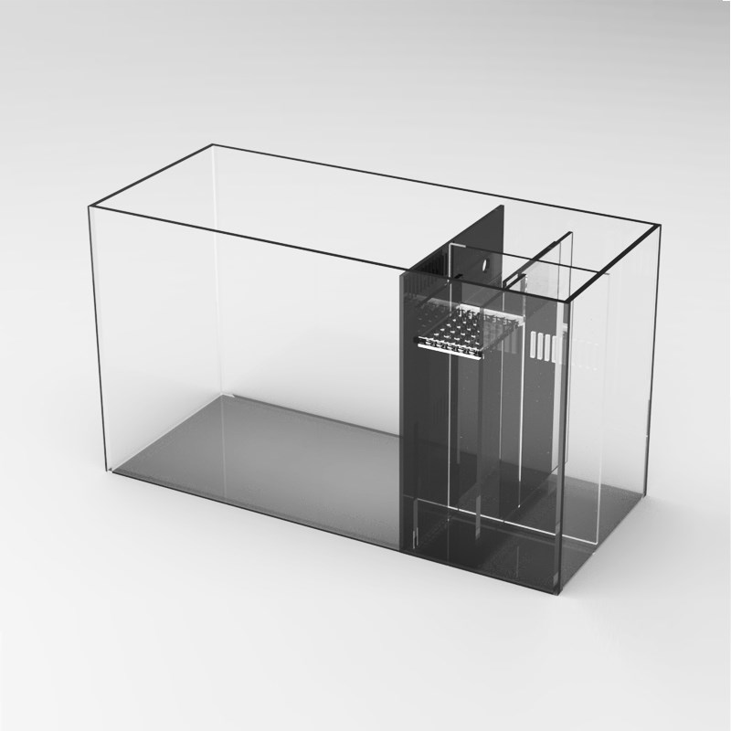 米熊 海水缸 金晶超白鱼缸  侧滤鱼缸 背滤鱼缸 背滤海水鱼缸定制