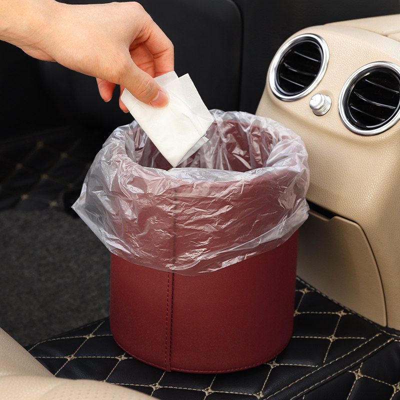 车载垃圾桶车用雨伞收纳汽车后排挂式杂物盒皮革车内装饰置物盒,汽车用品/电子/清洗/改装,车载垃圾桶/袋,淘宝优惠券,粉丝福利购,淘宝优惠卷