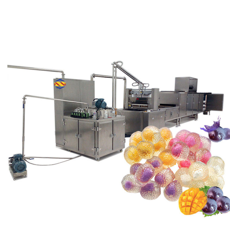 SE-1201J-150爆浆鲜果汁夹芯软糖全自动浇注生产线 糖果机