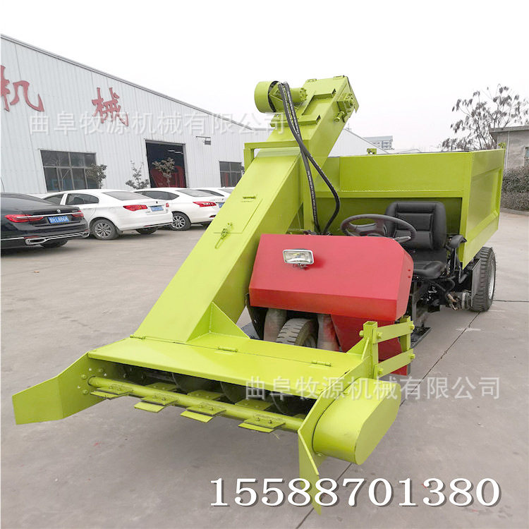 莎车县粪便清理车厂家 自走式牛粪清理车 牛舍自走式清粪车价格