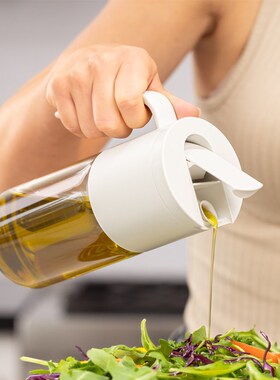 加拿大zuu重力油瓶家用厨房自动开合油罐调料瓶玻璃油醋罐油壶
