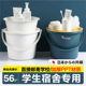 水桶学生宿舍用带盖大号储打水塑料圆桶盆套装 加厚耐摔大容量