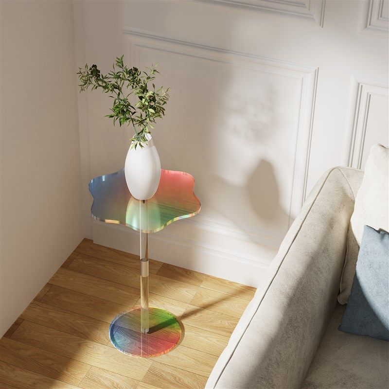 简约炫彩透明亚克力茶几边几创意时尚角几现小圆桌小空间饮料桌,住宅家具,角几/边几,淘宝优惠券,粉丝福利购,淘宝优惠卷