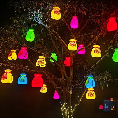 挂树上的彩灯福袋灯氛围灯树灯户外树木树景灯装饰挂灯