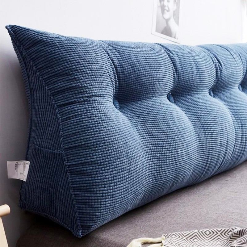 【本周单品】纯色床头靠垫大靠背三角大靠垫简约大靠枕