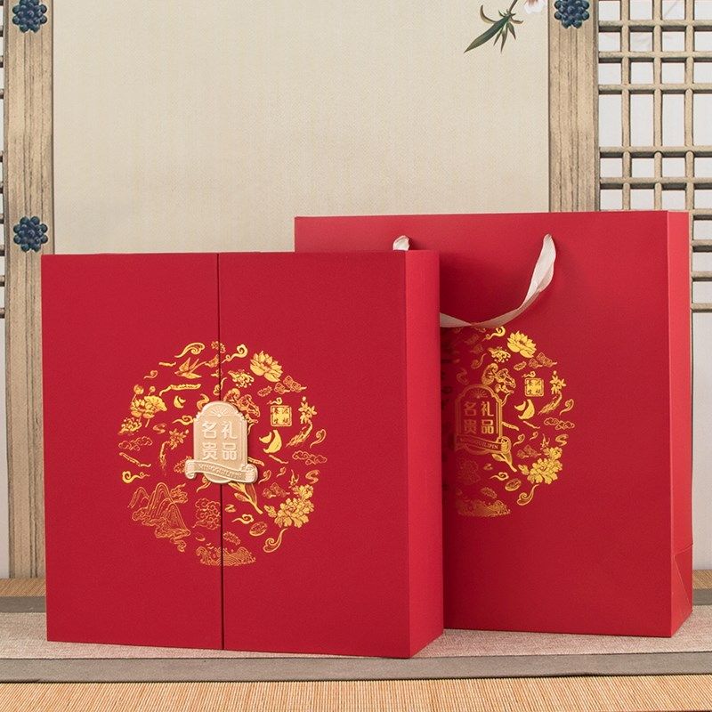 新款双开名贵礼品装盒燕窝虫草石斛礼品盒鲍鱼元贝海参空盒,包装,礼品盒,淘宝优惠券,粉丝福利购,淘宝优惠卷