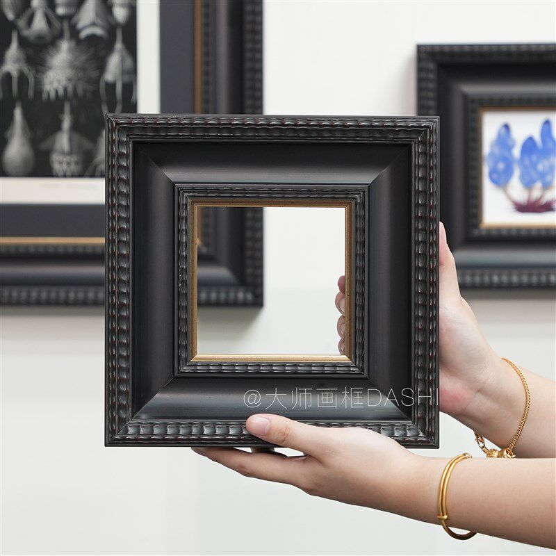 欧式复古实木画框装裱油画外框相框镜框挂墙照片墙
