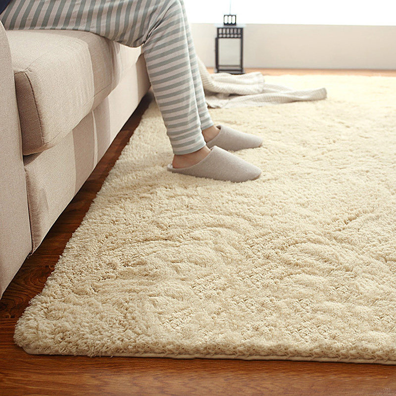 纯色简约现客厅茶几榻榻米卧室绒地毯满铺床边长方形不掉毛
