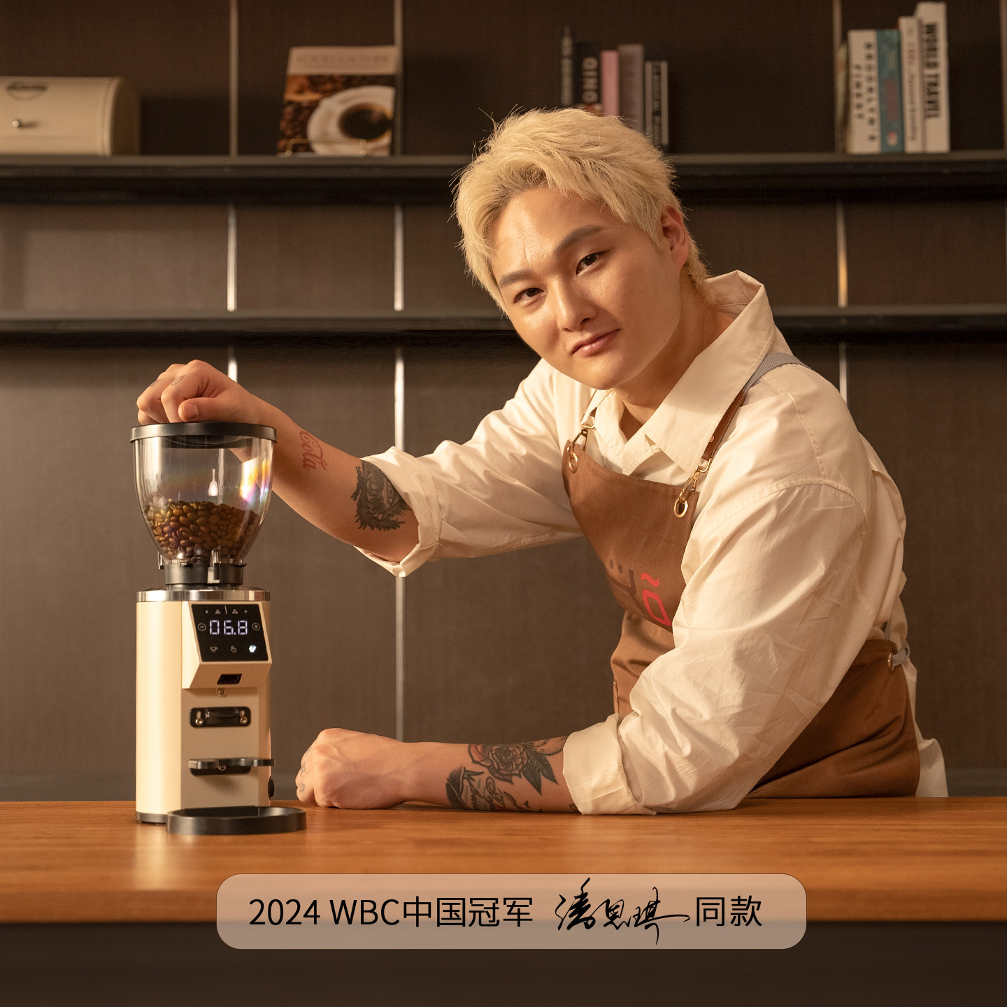 咖际VF64专业家商用咖啡小型电动磨豆粉机钛现磨金杯意式手冲迷你