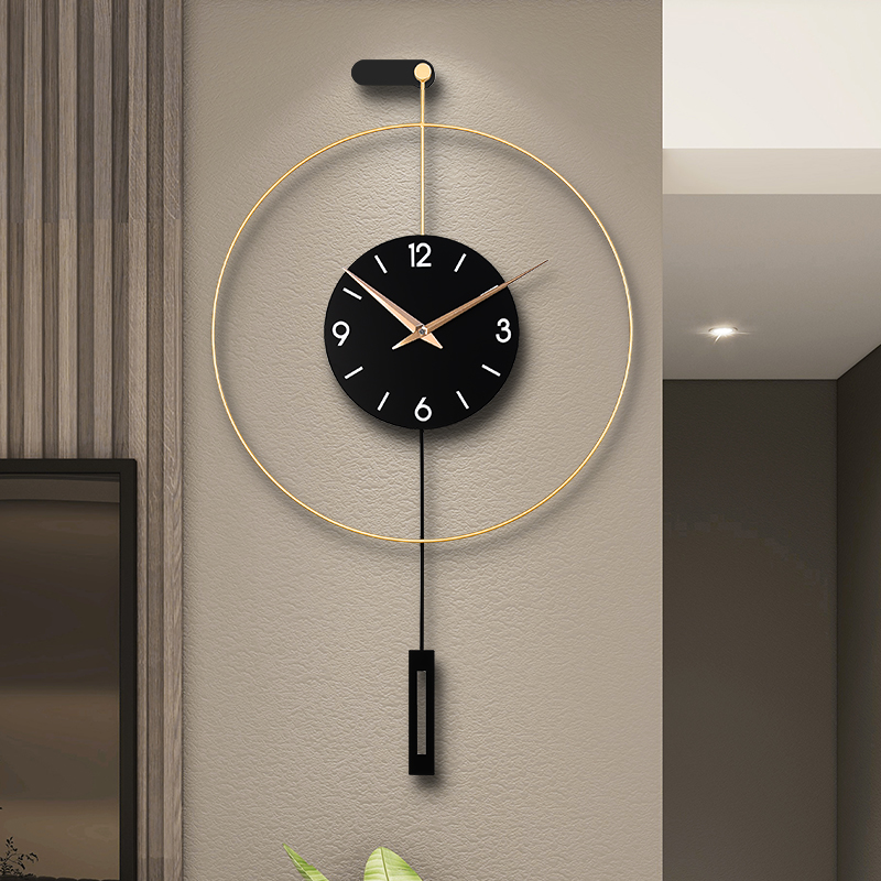 时钟挂钟客厅家庭现代极简风装饰石英钟现代简约时尚创意网红钟表