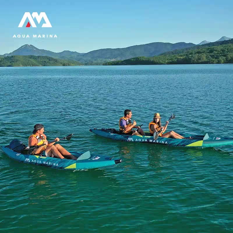 Aqarna乐划湍流号皮划艇单人充气船双人独木舟漂流