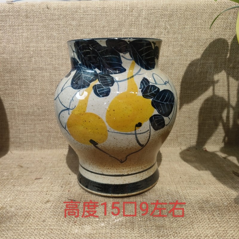 青花瓷高温陶瓷手工手绘花器摆件可水培可打孔