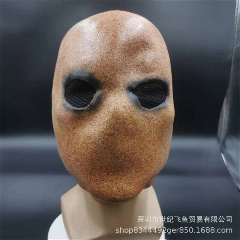 无脸人面具邪恶搞怪石头人全脸面罩万圣节舞会