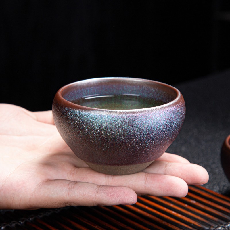 岚宫窑百花盏杯专用主人杯茶杯大号名家陶瓷茶具茶碗个人茶盏