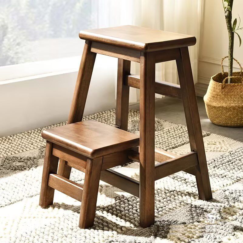 实木梯凳室内家用登高爬高二步阶梯凳可坐稳步高凳子梯子折叠两用,住宅家具,梯凳,淘宝优惠券,粉丝福利购,淘宝优惠卷