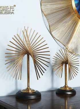 现轻奢摆件创意样板房玄关客厅电视柜家居软装装饰