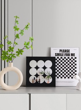 轻奢入户玄关装饰画摆件简约客厅餐边柜电视柜家居软装布置装饰品