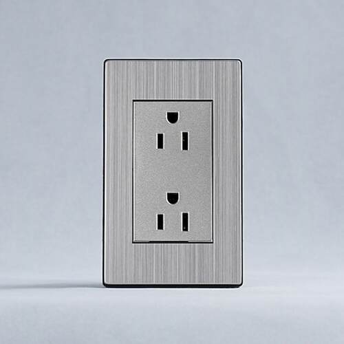 外贸出口南美系列美标118K型墙壁插座美式扁六孔插座110-250V 15A